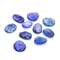Tanzanite Rose Cut Freeform Gems | Lush Violet-Blue Brilliance Gemstones
