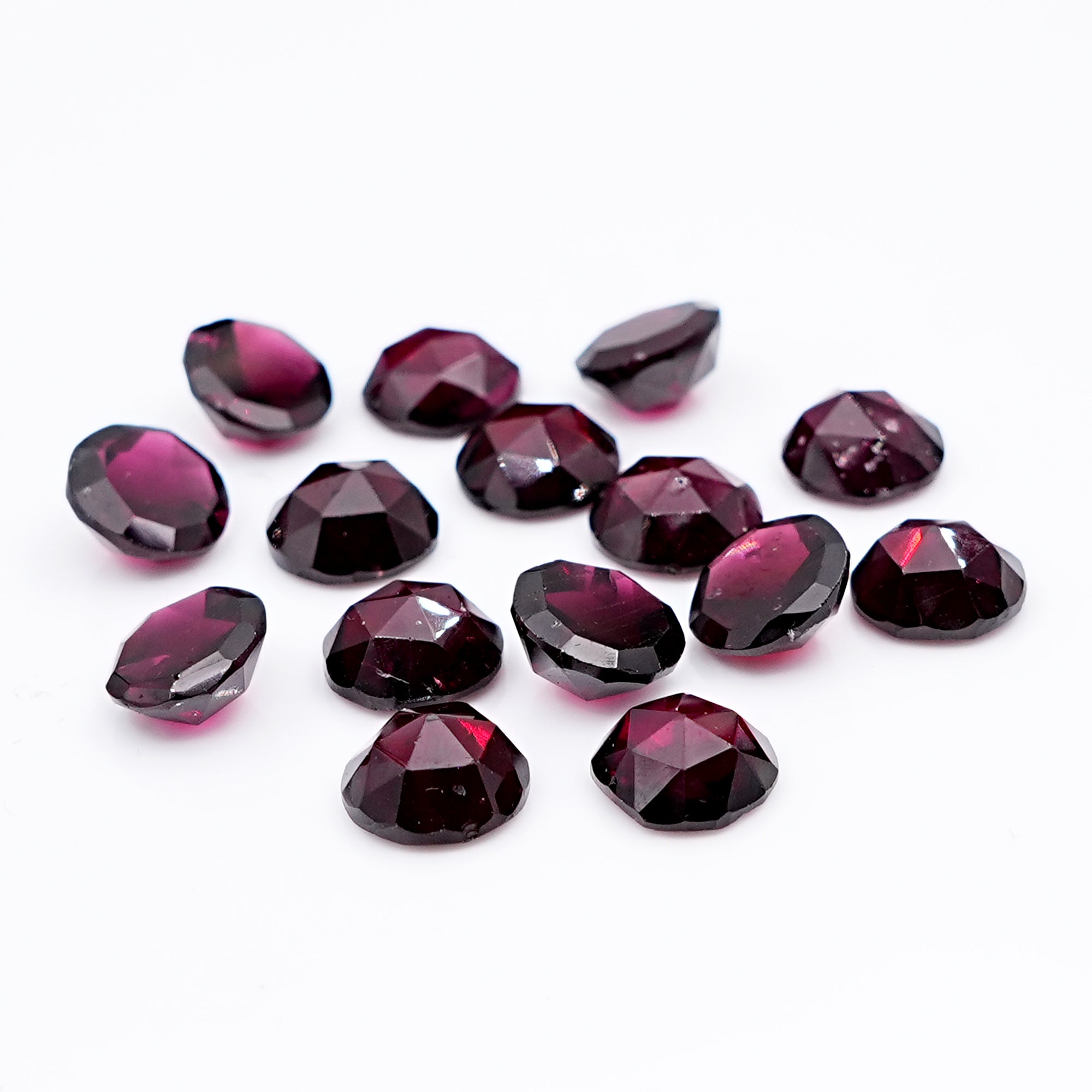 Natural pink garnet loose stones for setting