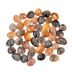 Freeform Rose Cut Golden Sheen Moonstoner | Cabochons for Jewelry Making - 44 Pieces