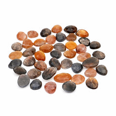 Freeform Rose Cut Golden Sheen Moonstoner | Cabochons for Jewelry Making - 44 Pieces