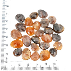 Golden Sheen Moonstone Rose Cut Gemstone | Freeform Cabochons for Jewelry - 26 Pieces