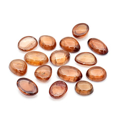Natural Brown Zircon Smooth Cabochons | Freeform Gemstone For Jewelry - 15 Pieces