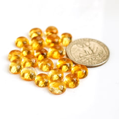 Natural Citrine Freeform Smooth Cabochons | Yellow Gemstones for Jewelry Making - 20 Pieces