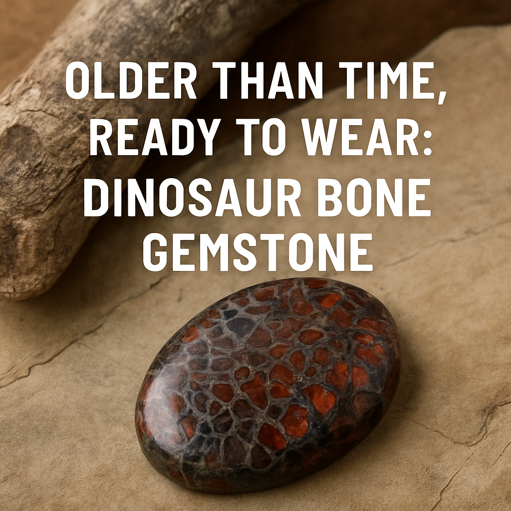 Older Than Time, Ready to Wear: Dinosaur Bone Gemstone When fossils become fine jewelry, you get more than a stone — you get a story.
