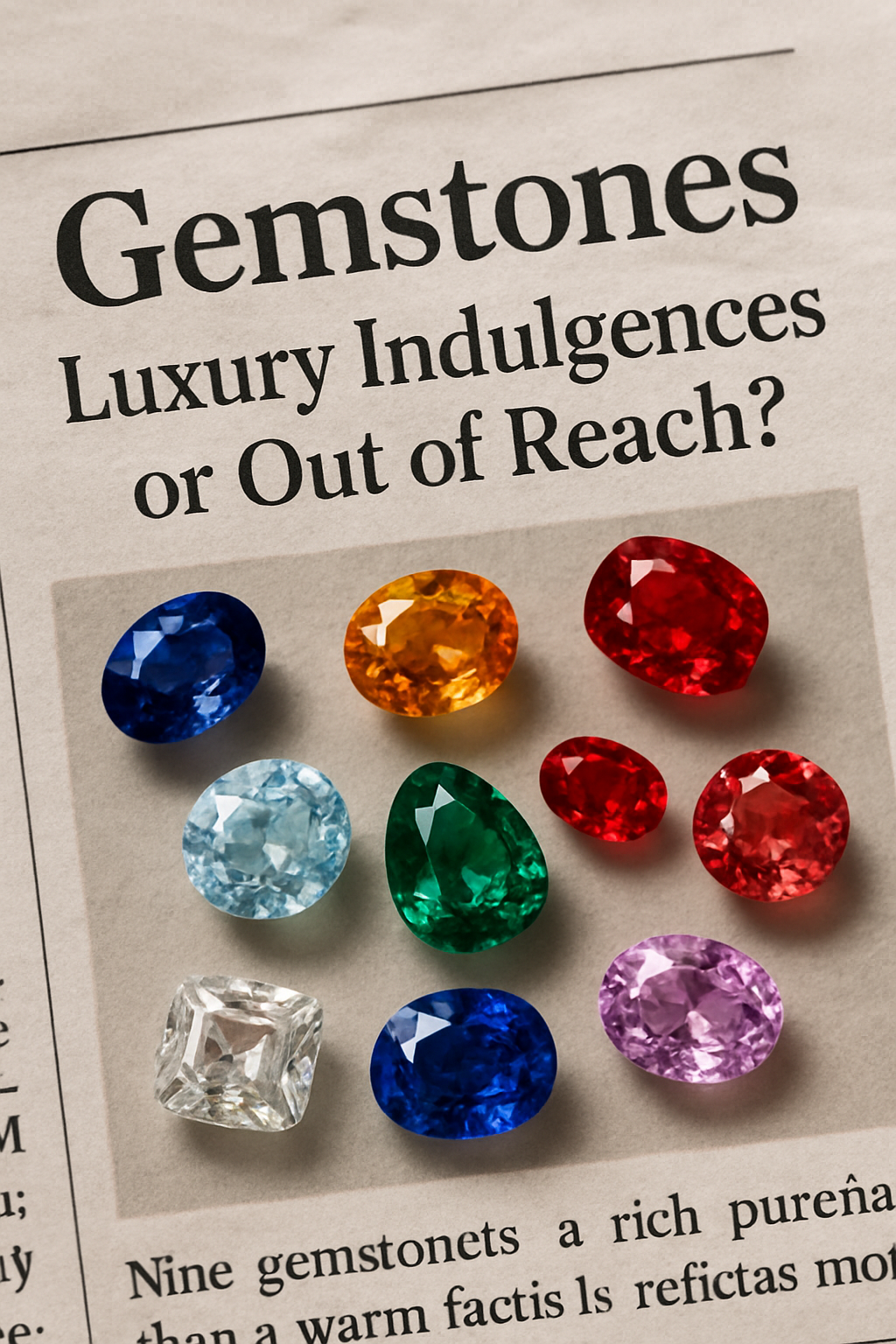 Gemstones? Luxury Indulgences or Out of Reach?