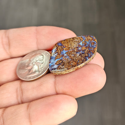 33.8cts Boulder Opal Cabochon 39X28 MM Freeform Shape AAA Grade Gemstone single Piece