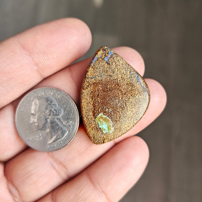 39.2cts Boulder Opal Cabochon 25X36 MM Freeform Shape AAA Grade Gemstone single Piece