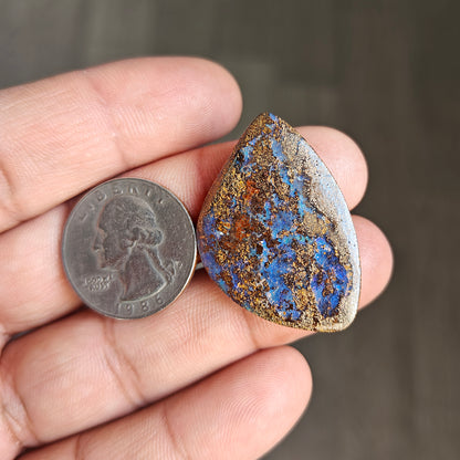 39.2cts Boulder Opal Cabochon 25X36 MM Freeform Shape AAA Grade Gemstone single Piece