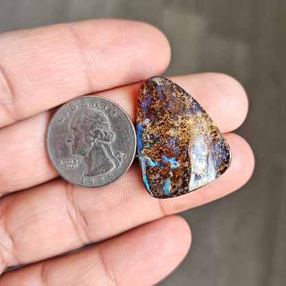 30cts Boulder Opal Cabochon 23X30 MM Freeform Shape AAA Grade Gemstone single Piece