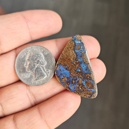 33.1cts Boulder Opal Cabochon 39X22 MM Freeform Shape AAA Grade Gemstone single Piece