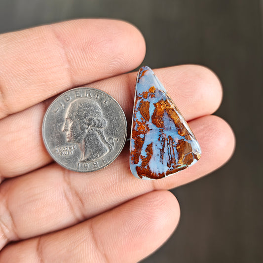 21.3cts Boulder Opal Cabochon 20X31 MM Freeform Shape AAA Grade Gemstone single Piece