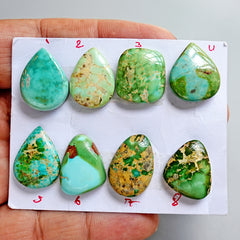 Sonoran Gold Mountain Turquoise Cabochon Natural Flatback Loose Gemstones for Jewelry Making