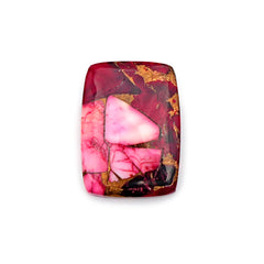 Kingman Red Dahlia Mohave Turquoise Cabochon | Freeform Gemstone for Jewelry