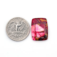 Kingman Red Dahlia Mohave Turquoise Cabochon | Freeform Gemstone for Jewelry