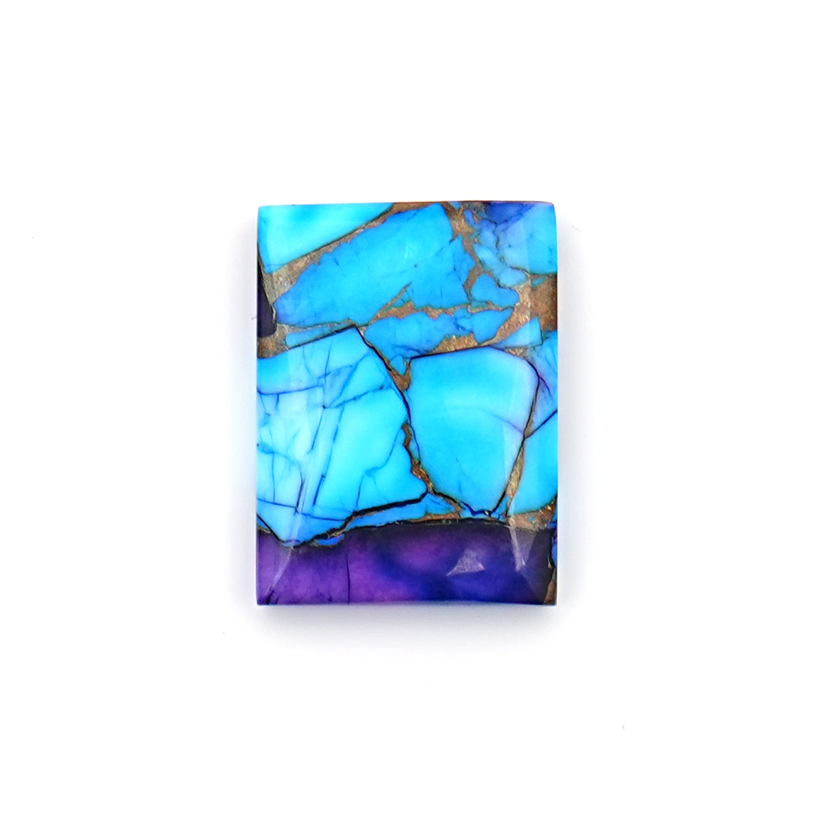 Natural Kingman Purple Dahlia Turquoise Gem | Freeform Smooth Cabochon for Jewelry