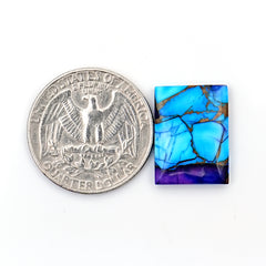 Natural Kingman Purple Dahlia Turquoise Gem | Freeform Smooth Cabochon for Jewelry