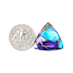 Natural Kingman Purple Dahlia Turquoise Gem | Freeform Smooth Cabochon for Jewelry