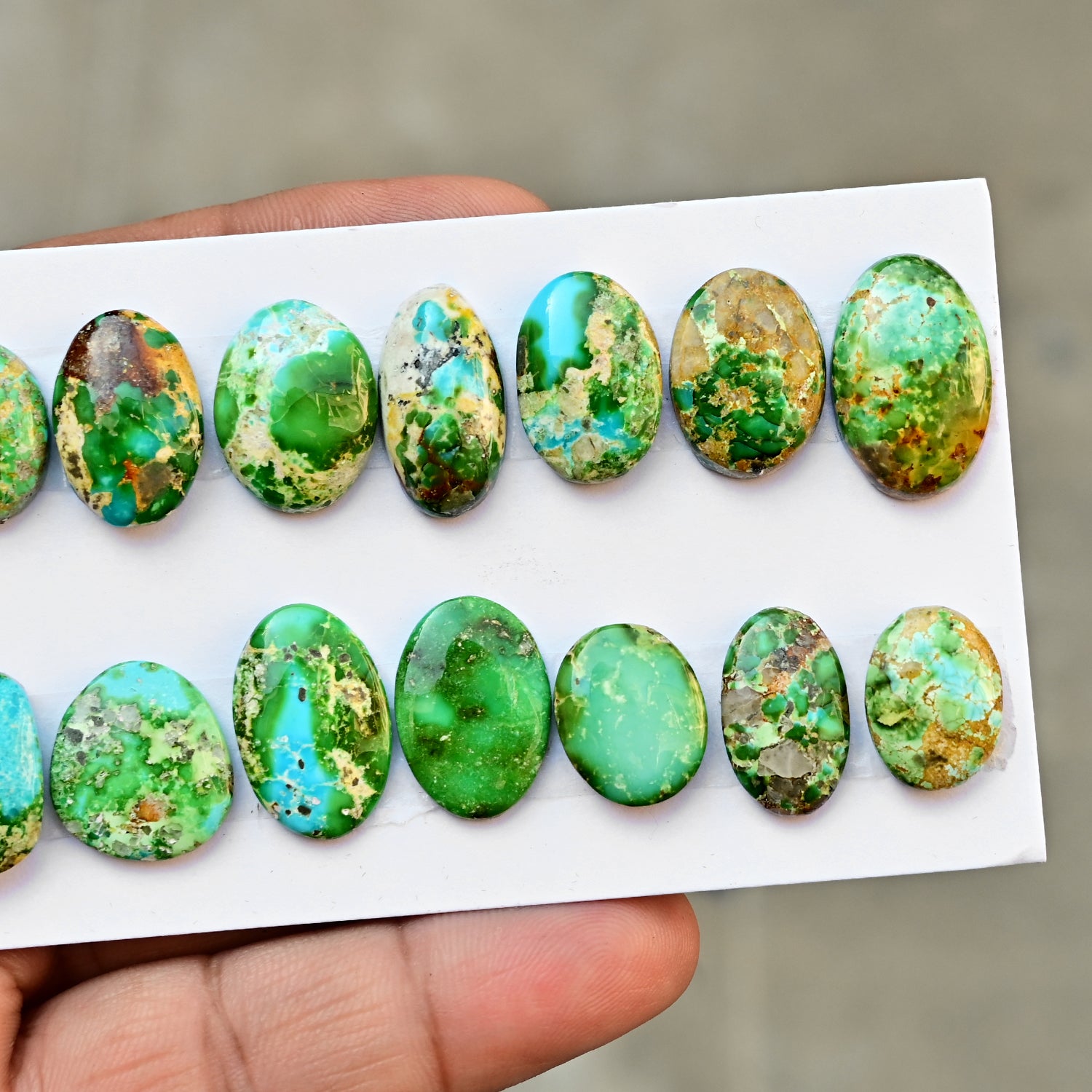 Sonoran Gold Mountain Turquoise Cabochon Loose Gemstones for Jewelry Making