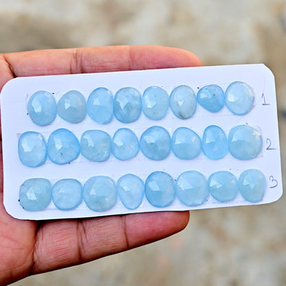 16mm-19mm Aquamarin Cabochons Mix Form zur Schmuckherstellung AA Grade Lose Edelstein - Einzelstück