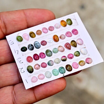 Tourmaline Cabochon Freeform Shape 4mm-10mm AA Grade Strip Set -Total 8 Pcs in one strip (Copy)