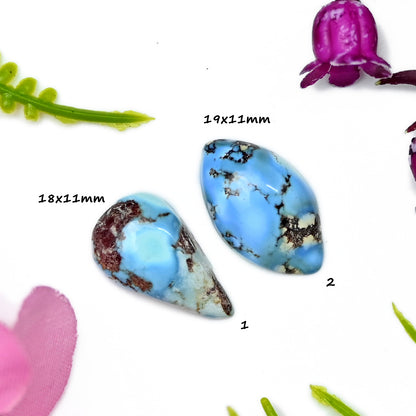 Golden Hills Lavender Turquoise Cabochons For Jewelry Making Mix Shape AA Grade Loose Gemstone - single Piece