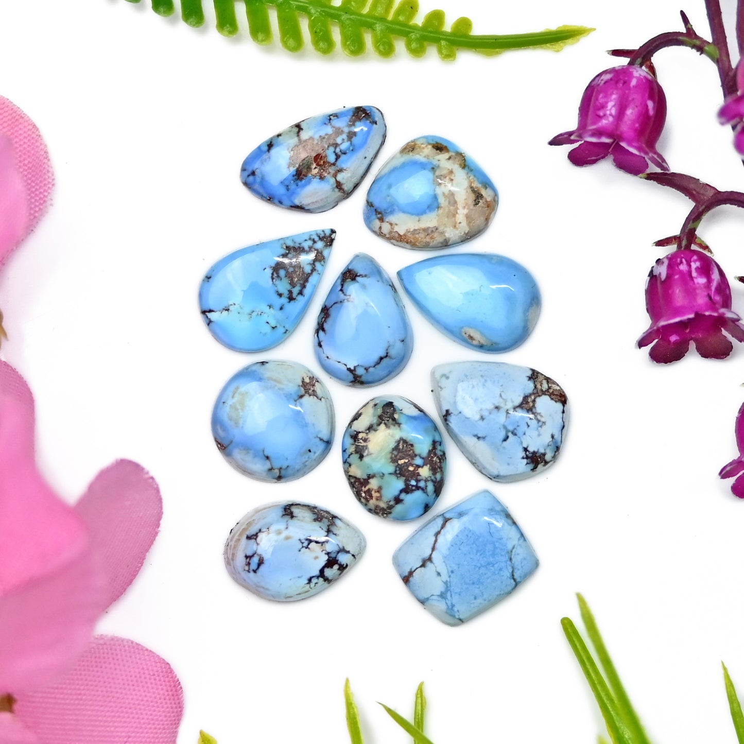 Golden Hills Lavender Turquoise Cabochons For Jewelry Making Mix Shape AA Grade Loose Gemstone - single Piece