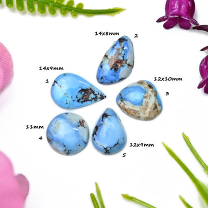 Golden Hills Lavender Turquoise Cabochons For Jewelry Making Mix Shape AA Grade Loose Gemstone - single Piece