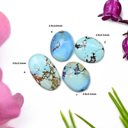 Golden Hills Lavender Turquoise Cabochons For Jewelry Making Mix Shape AA Grade Loose Gemstone - single Piece