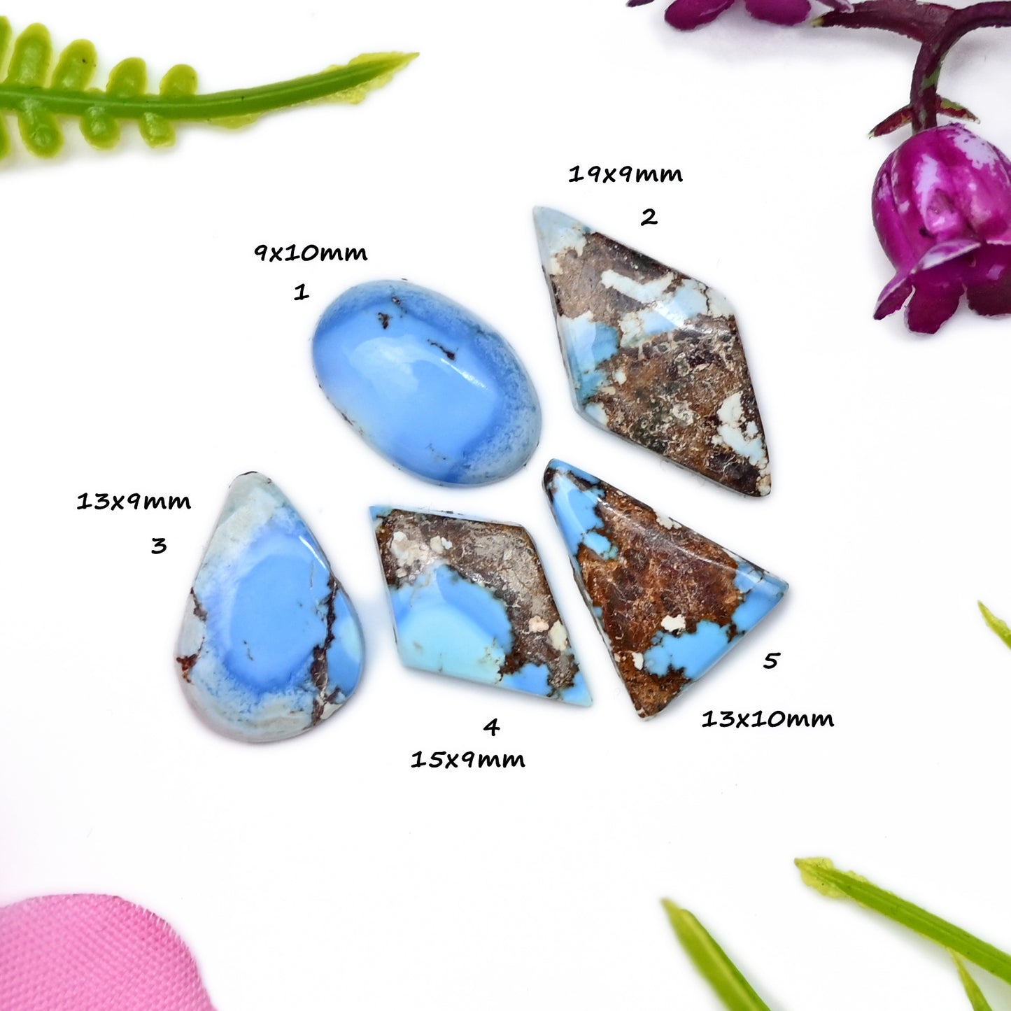 Golden Hills Lavender Turquoise Cabochons For Jewelry Making Mix Shape AA Grade Loose Gemstone - single Piece