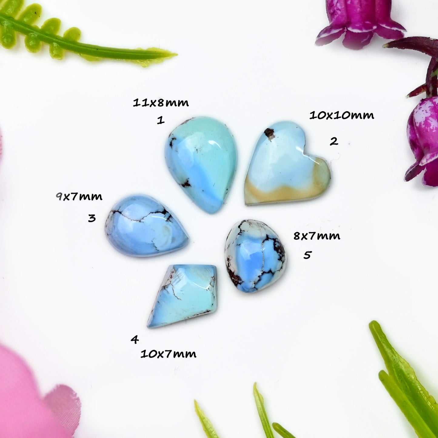 Golden Hills Lavender Turquoise Cabochons For Jewelry Making Mix Shape AA Grade Loose Gemstone - single Piece