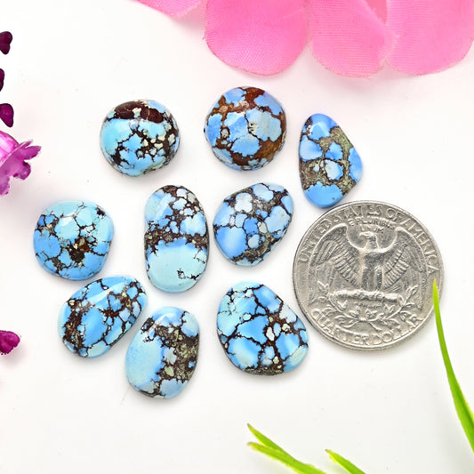 Golden Hills Lavender Turquoise Cabochons For Jewelry Making Freeform Shape AA Grade Loose Gemstone - single Piece