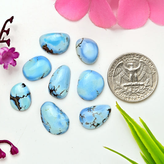 Golden Hills Turquoise Cabochons For Jewelry Making Freeform Shape AA Grade Loose Gemstone - single Piece