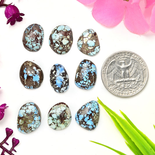 Golden Hills Turquoise Cabochons For Jewelry Making Freeform Shape AA Grade Loose Gemstone - single Piece