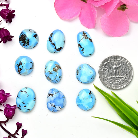 Golden Hills Turquoise Cabochons For Jewelry Making Freeform Shape AA Grade Loose Gemstone - single Piece