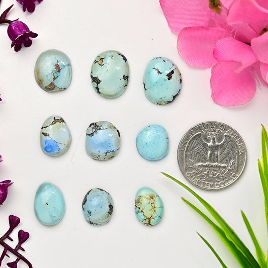 Golden Hills Turquoise Cabochons For Jewelry Making Freeform Shape AA Grade Loose Gemstone - single Piece