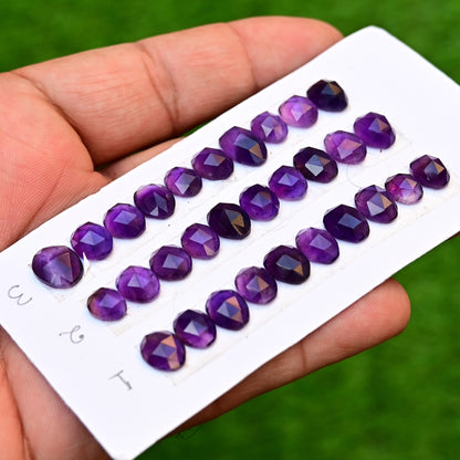 11x16mm-15x17mm Amethyst Rosecut Edelstein Mix Form zur Schmuckherstellung AA Grade Lose Edelstein - Einzelstück