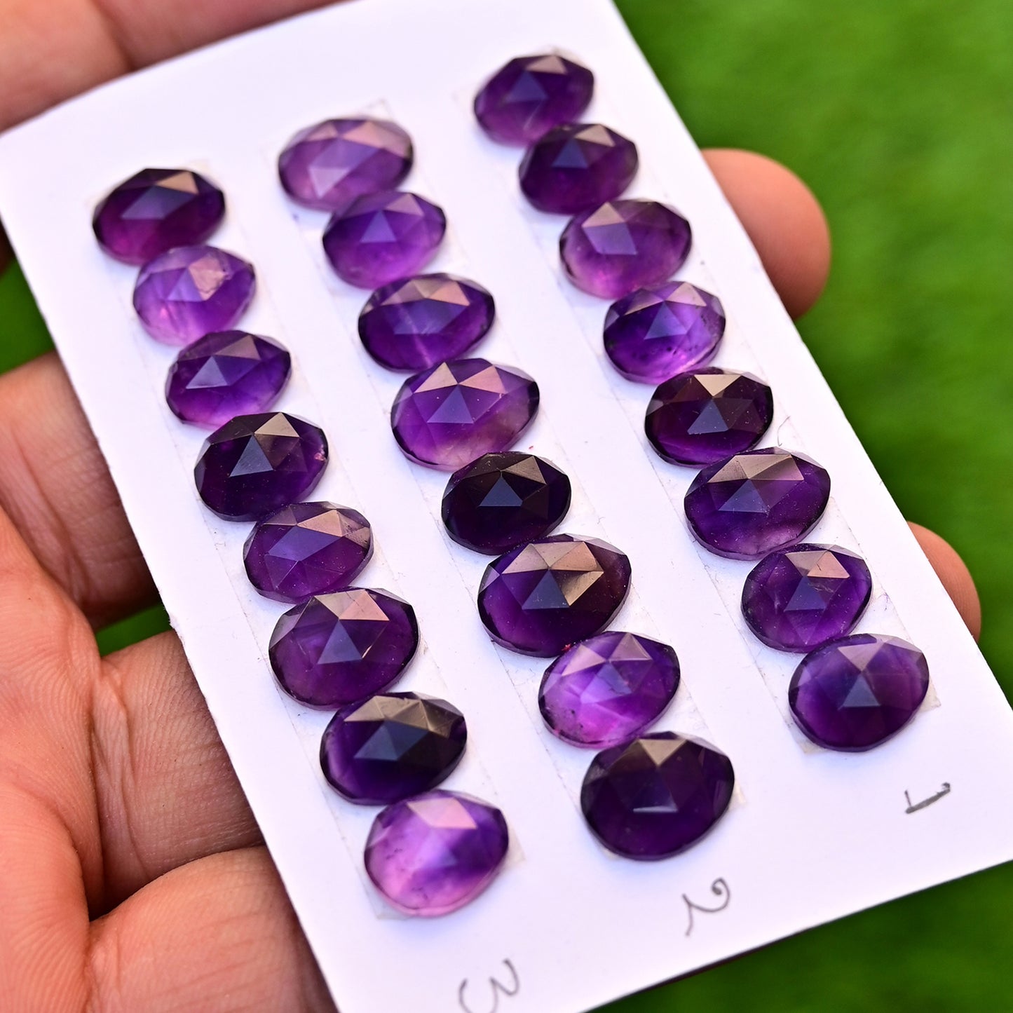 11x16mm-15x17mm Amethyst Rosecut Edelstein Mix Form zur Schmuckherstellung AA Grade Lose Edelstein - Einzelstück