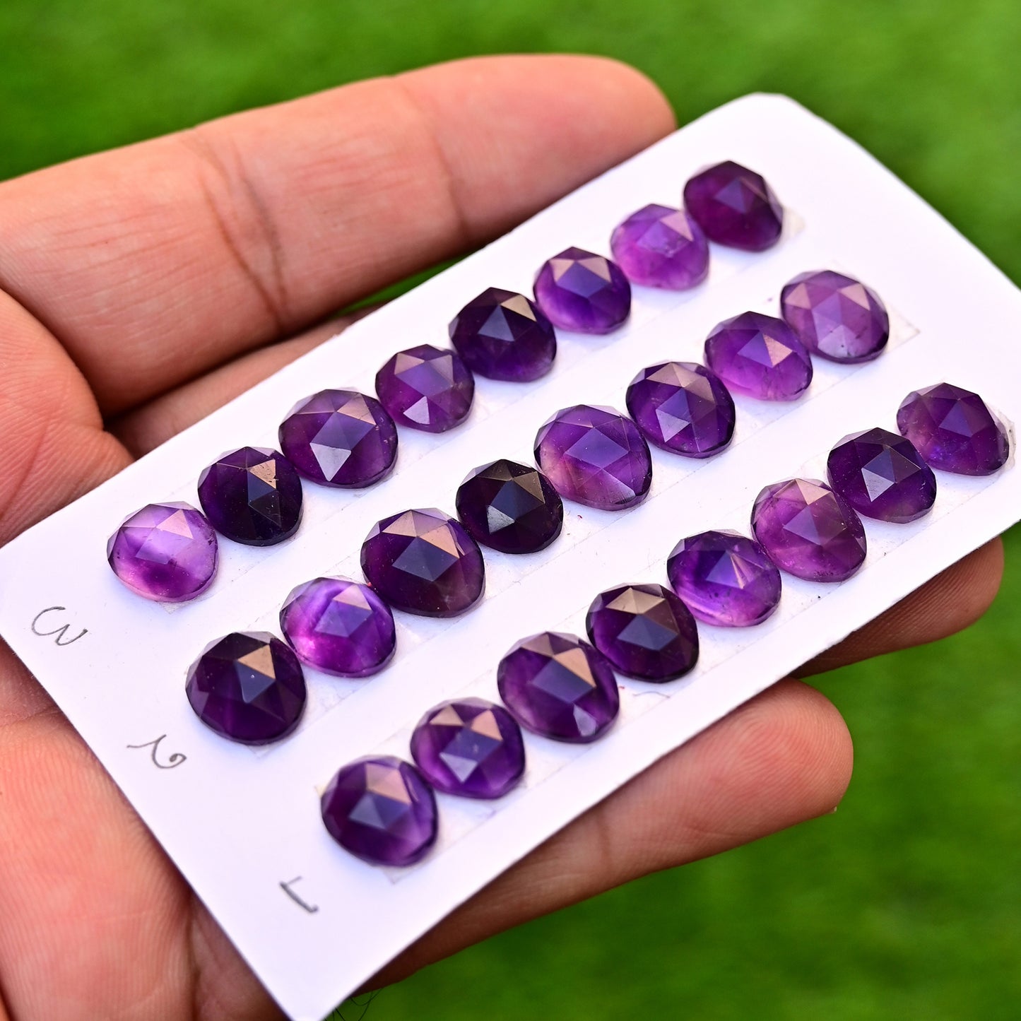 11x16mm-15x17mm Amethyst Rosecut Edelstein Mix Form zur Schmuckherstellung AA Grade Lose Edelstein - Einzelstück