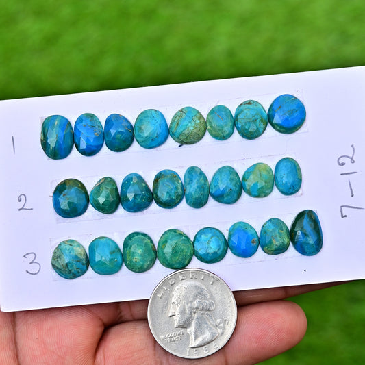 Peruvian Opal Cabochons 7-12mm For Jewelry Making Mix Shape AA Grade Loose Gemstone - Total 8 pcs in One