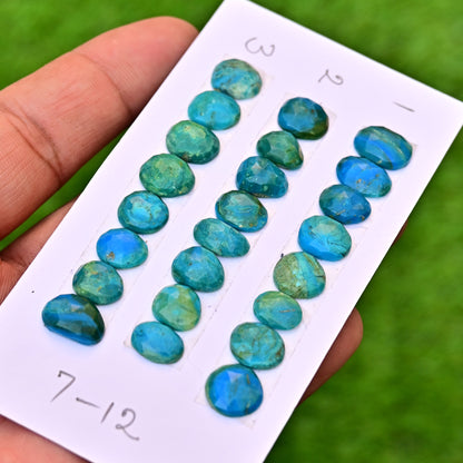 Peruvian Opal Cabochons 7-12mm For Jewelry Making Mix Shape AA Grade Loose Gemstone - Total 8 pcs in One