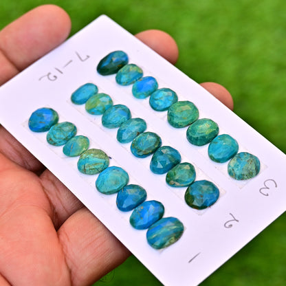 Peruvian Opal Cabochons 7-12mm For Jewelry Making Mix Shape AA Grade Loose Gemstone - Total 8 pcs in One