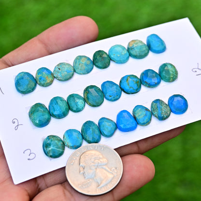 Peruvian Opal Cabochons 8-12mm For Jewelry Making Mix Shape AA Grade Loose Gemstone Strip - Total 8 pcs in One