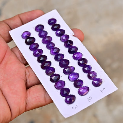 11x16mm-15x17mm Amethyst Rosecut Edelstein Mix Form zur Schmuckherstellung AA Grade Lose Edelstein - Einzelstück