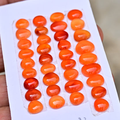 Carnelian Cabs Freeform Shape  9x7mm-8x11mm AA Grade Gemstone Strip -Total 9 Pcs in one strip