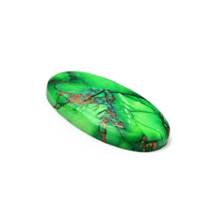 Natural Kingman Green Dahlia Turquoise Gem | Smooth Cabochon for Jewelry