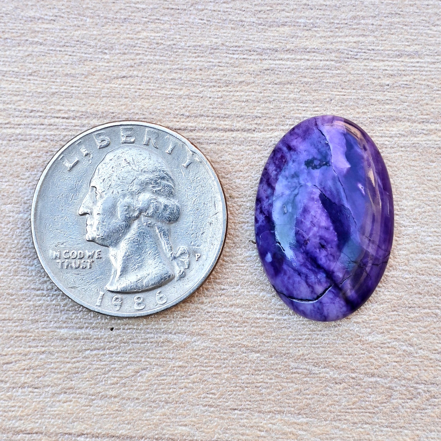 12.7cts Tiffany Gemstone Oval Shape Cabochon 25x17mm  AAA Grade Loose Gemstone Single  Piece For Jewelry Making