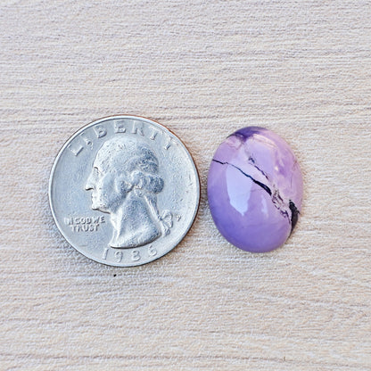 11.8cts Tiffany Gemstone Oval Shape Cabochon 20x15mm  AAA Grade Loose Gemstone Single  Piece For Jewelry Making