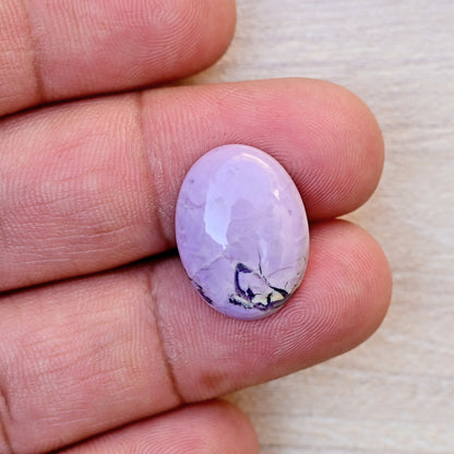 10.7cts Tiffany Gemstone Oval Shape Cabochon 20x15mm  AAA Grade Loose Gemstone Single  Piece For Jewelry Making