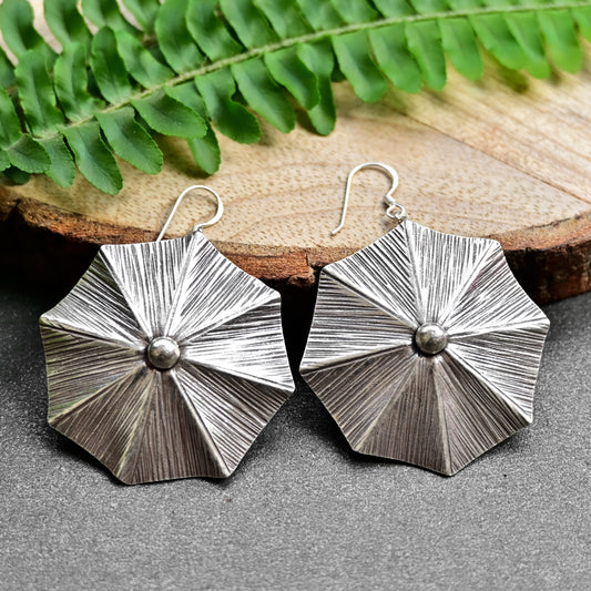 Sterling Silver Umbrella Earring For Women/ 92.5 Stamped/Pure Silver/Premium Quality Handmade Design