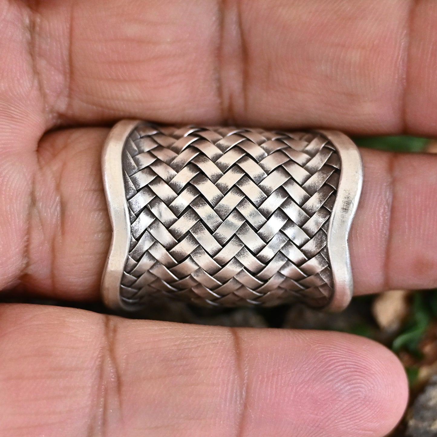 Braided Long Ring